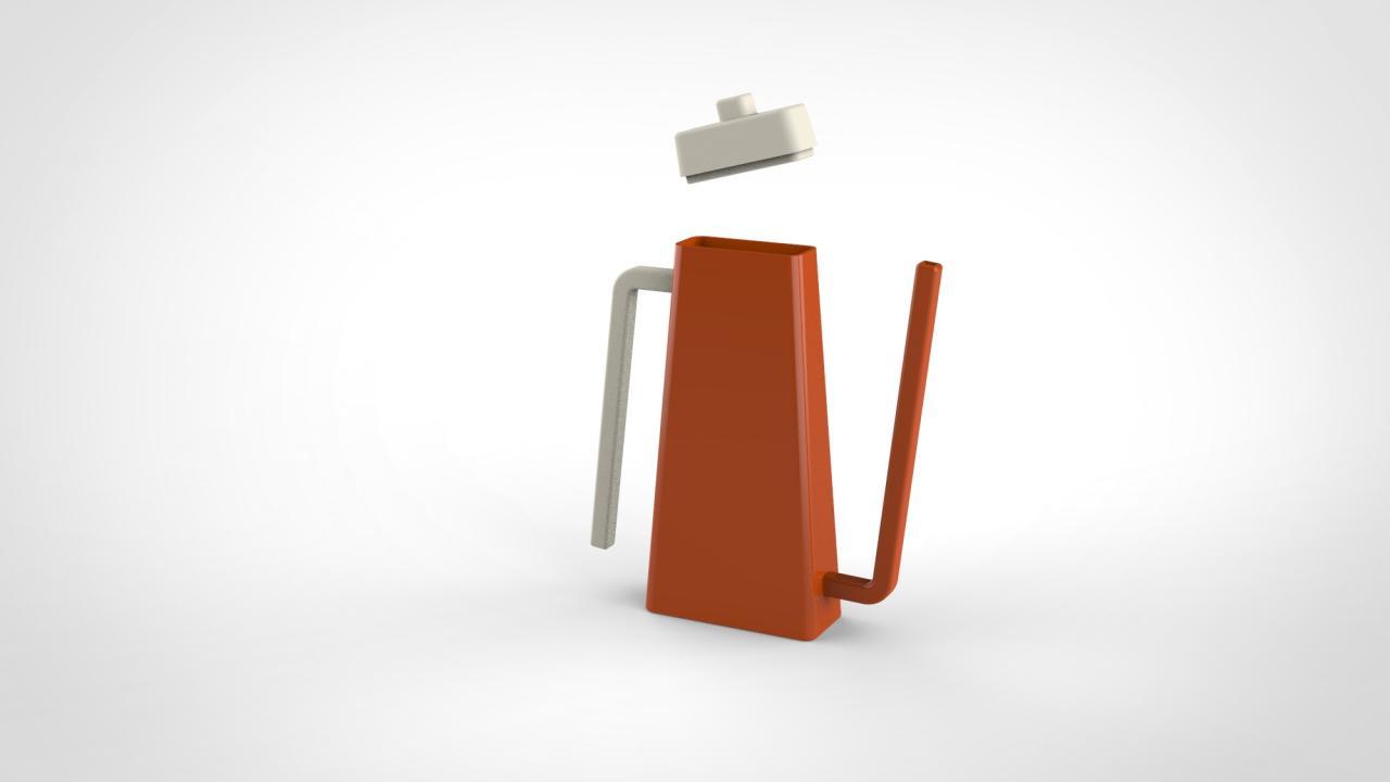 3D render of a tea kettle